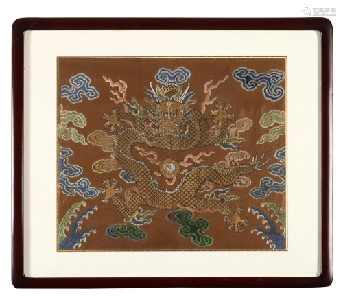 A Silk Dragon Rectangular Panel