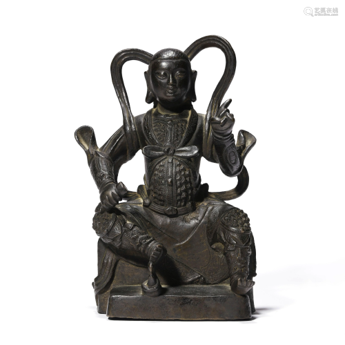 A Bronze Figure Of Emperor Zhenwu
