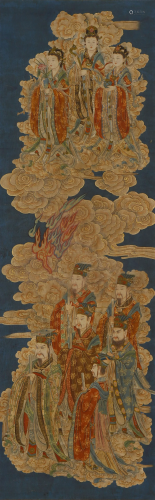 A Chinese Immortals Painting Scroll
