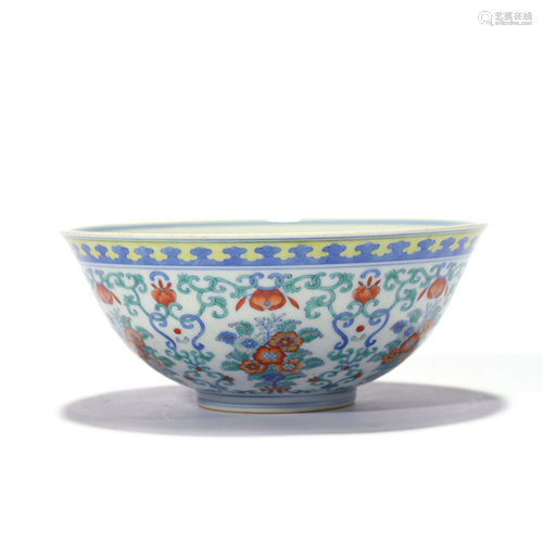 A Doucai Interlocking Lotus Bowl