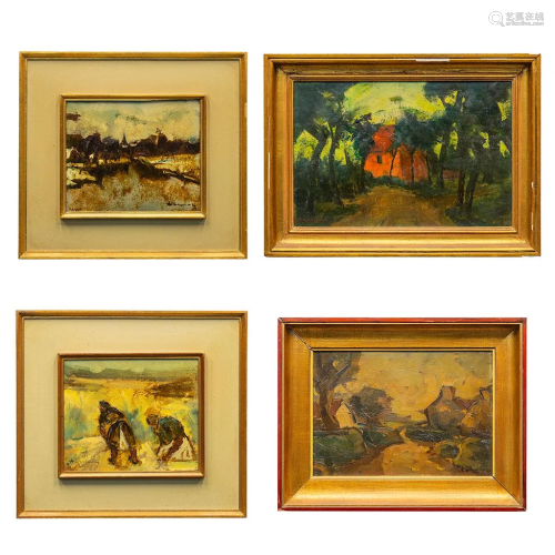 Achille LAMMENS (1888-1969) A collection of 4 works,