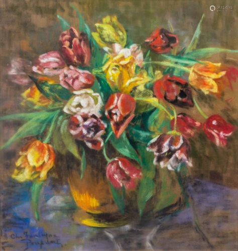 Christine Fonteyne POUPAERT (1897-1968) 'Flower vase'