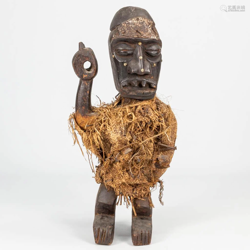 An African Medicine man, Voodoo statue made of