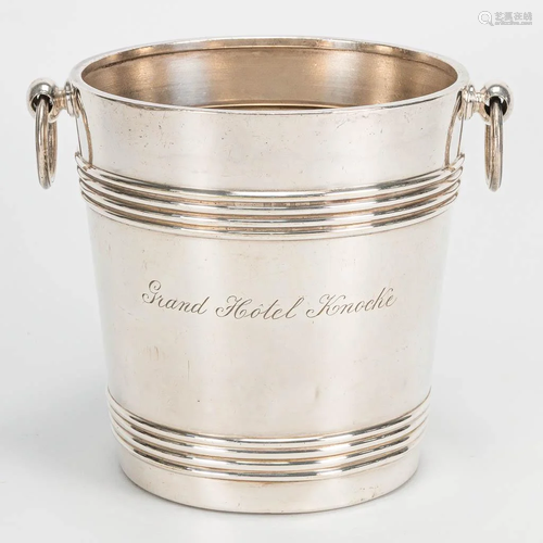 A silver-plated champagne cooler 'Grand Hotel Knocke'