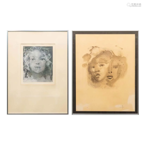 Leonor FINI (1907-1996) A collection of 2 lithographs,