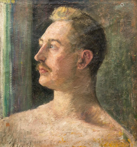A portrait of a man, painted oil on canvas after Theo
