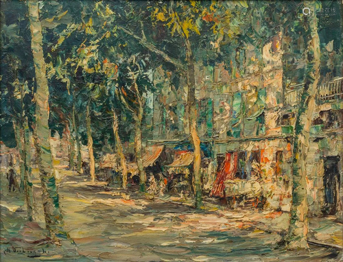 Charles Henri VERBRUGGHE (1877-1974) 'Canques, midi de