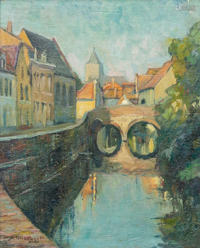 Charles Henri VERBRUGGHE (1877-1974) 'Predikherenbrug,