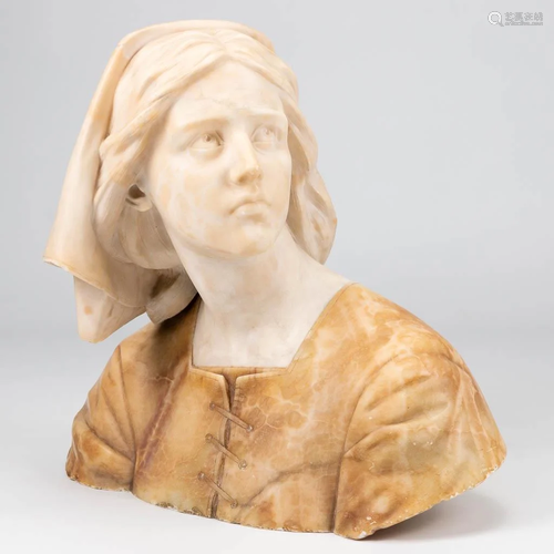 Giuseppe BESSI (1857-1922) 'Jeanne D'arc' a bust made