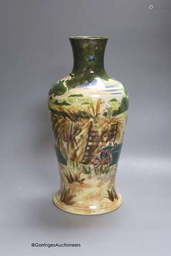 A Cobridge Harvest vase, no 94/150, height 32cm