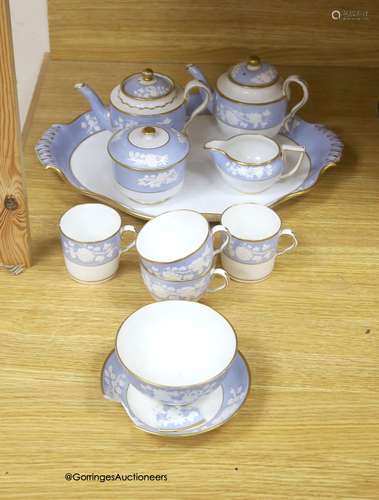 A Spode part tea and coffee set, with cabaret tray, c.1820, ...