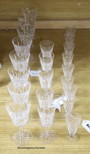 A part suite of Waterford table glassware and nine other she...