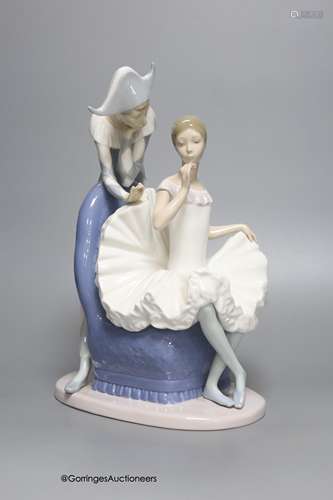 A large Nao by Lladro porcelain figure group 'A Dream Come T...