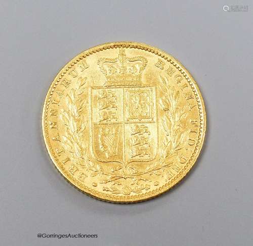 A Victoria gold sovereign 1862, good F