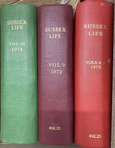 Sussex Life, complete run, 1966-1986 in 21 bindings