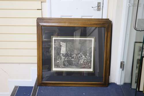 After William Hogarth, six engravings, 