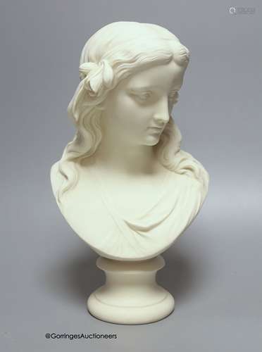 A Copeland bust 'Spring', height 31cm