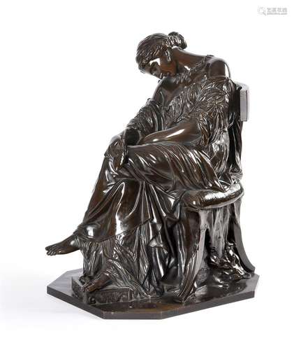 AFTER PIERRE-JULES CAVELIER (FRENCH, 1814-1894) A BRONZE FIG...