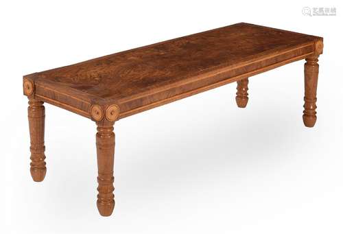 A POLLARD OAK AND HOLLY HALL BENCH, AFTER DESIGNS BY GEORGE ...