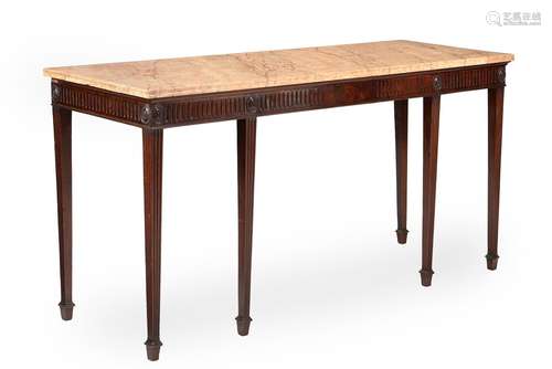 A GEORGE III MAHOGANY HALL OR SERVING TABLE, CIRCA 1790