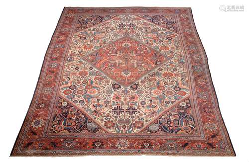 A HERIZ CARPET, approximately 452 x 331cm