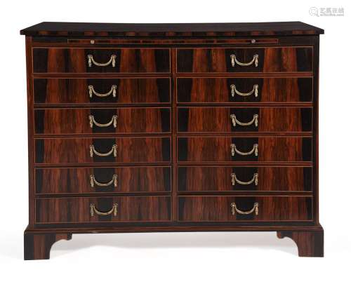 A PAIR OF COROMANDEL CHESTS OF DRAWERS, OF RECENT MANUFACTUR...