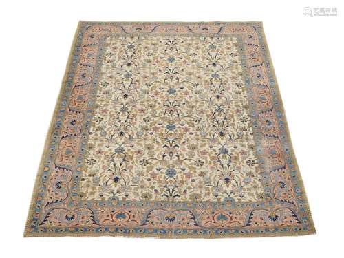 A TABRIZ CARPET, approximately 343 x 229cm