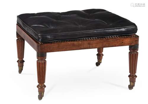 A REGENCY MAHOGANY STOOL, ATTRIBUTED TO GILLOWS, CIRCA 1815