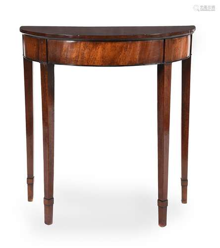 A GEORGE III MAHOGANY CONSOLE TABLE, CIRCA 1790