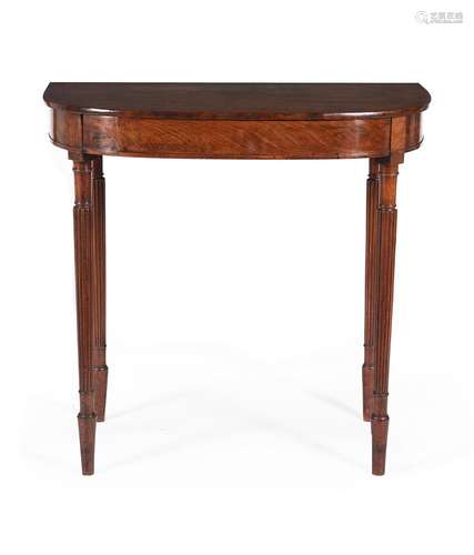 A REGENCY MAHOGANY CONSOLE TABLE, CIRCA 1815