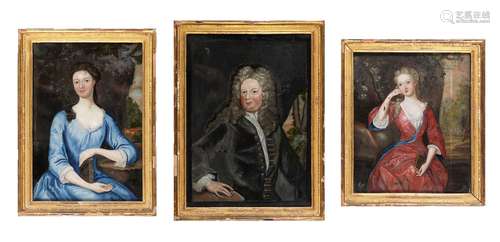 A SET OF THREE ANGLO-IRISH PORTRAITS OF THE FALKINER FAMILY ...