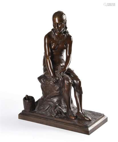 AFTER LEON PILET (FRENCH, 1836-1916), A BRONZE FIGURE OF 'MI...