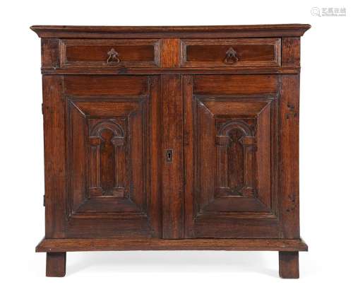 A CHARLES II OAK, FRUITWOOD AND SNAKEWOOD ENCLOSED CHEST OF ...