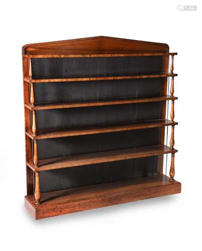 Y A WILLIAM IV ROSEWOOD 'WATERFALL' OPEN BOOKCASE, CIRCA 183...