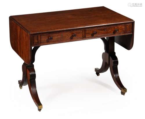 Y A REGENCY MAHOGANY SOFA TABLE, CIRCA 1820