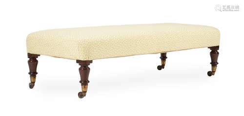 A WILLIAM IV MAHOGANY CENTRE STOOL, CIRCA 1840