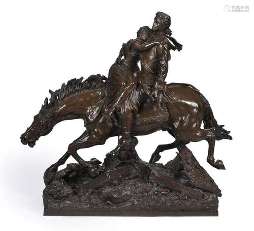 SIR JOSEPH EDGAR BOEHM RA (1834-1890), A BRONZE FIGURAL GROU...