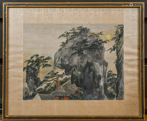 Wang Yachen (1894-1983) Landscape, with Frame