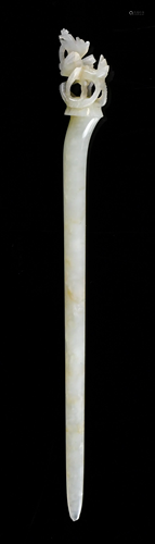 A White Jade Hair Pin, Ming