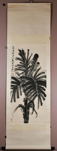 After Qibaishi(1864-1957) Flowers Hanging Scroll