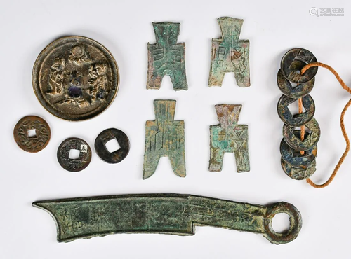 A Bronze Knife Money and Ancient Coins