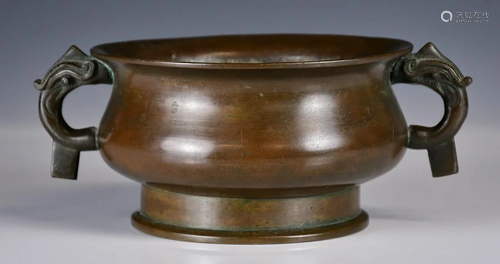 A Bronze Censer 19thC