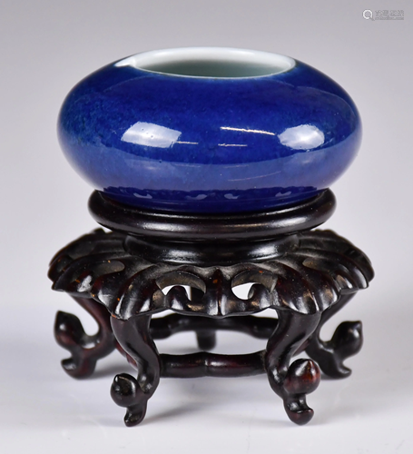 A Blue Glazed Water Pot