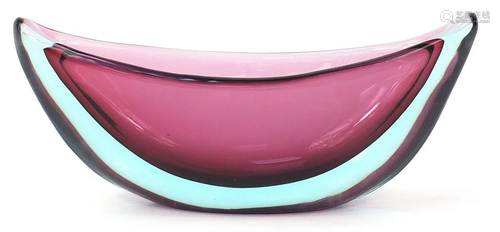 Large Murano glass centre bowl, 41cm wide