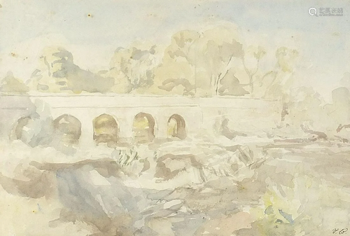 Vernon Wethered - Bridge before trees, 20th century