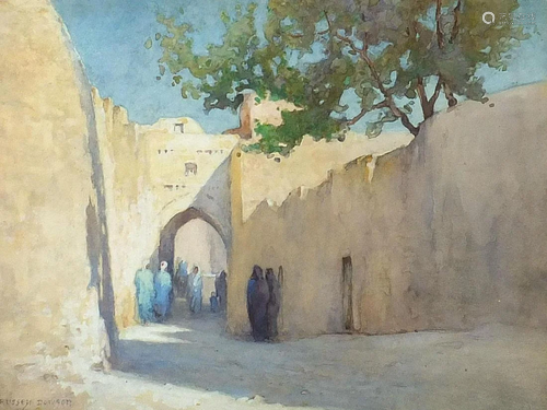 Russell Dowson - Middle Eastern street scene with