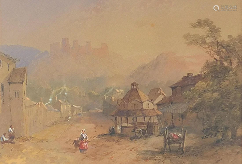 Manner of William Alexander - Dunster market, Somerset,