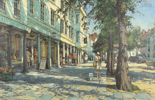 Eric Bruce McKay - The Pantiles, Tunbridge Wells, oil