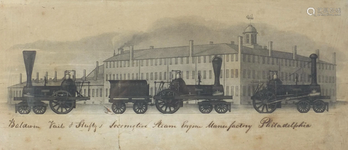 Locomotive Steam Engine Manufactory, Philadelphia, 19th