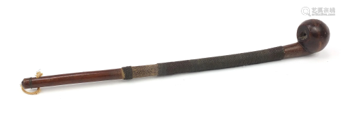 African Tribal interest Knobkerrie with metal bound